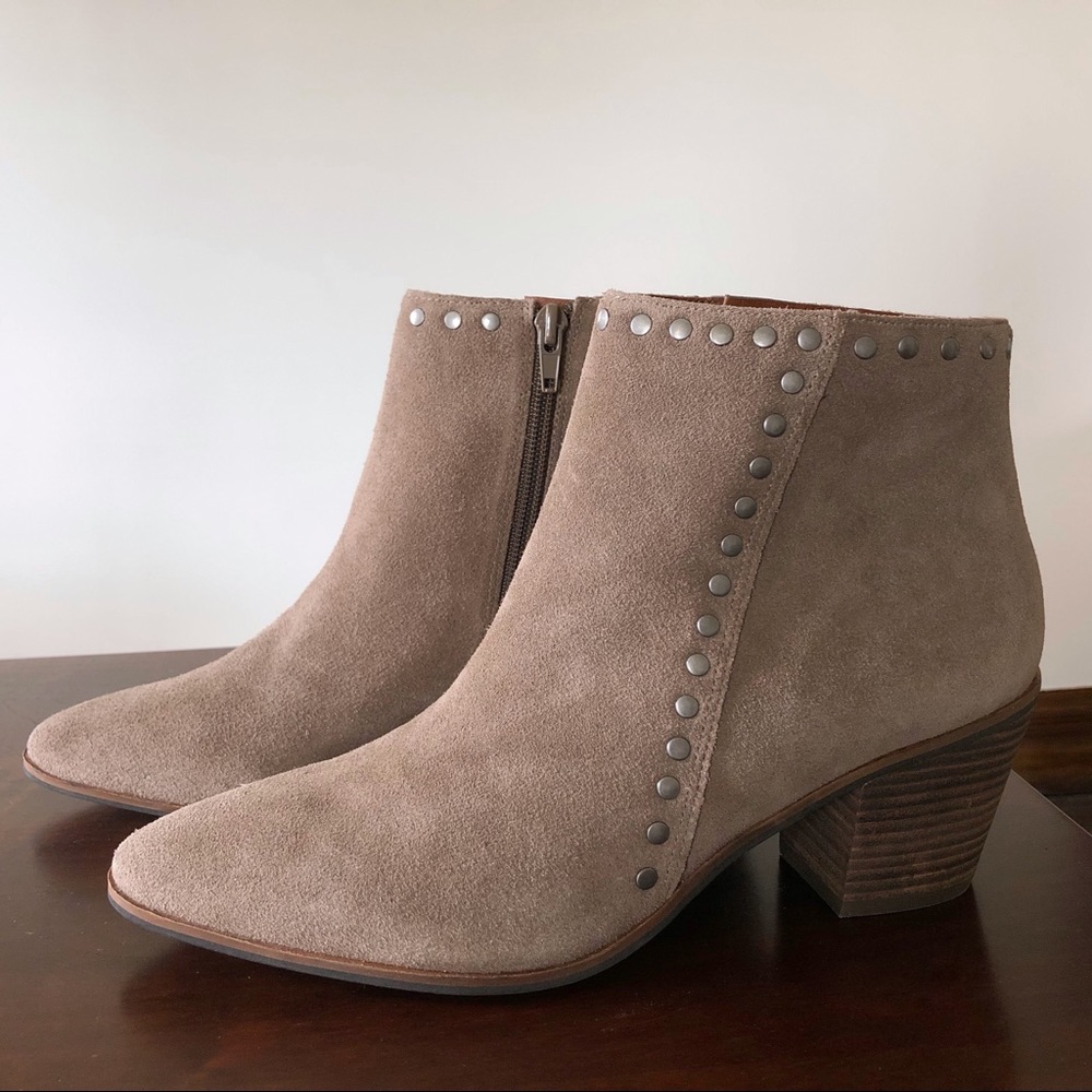 Lucky Brand Linnea Studded Suede Bootie